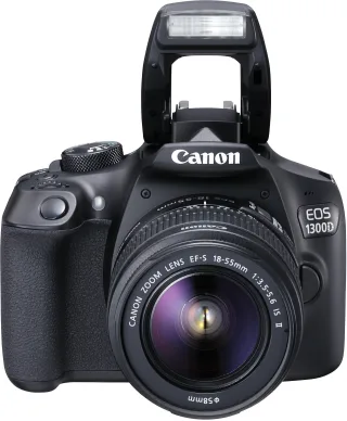 Canon EOS 1300D [18MP Full HD 3"] schwarz inkl. EF-S 18-55mm 1:35-56 IS II Objektiv