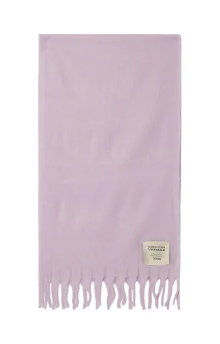 American Vintage - Weicher Schal mit Fransen pink - Gr. - OS