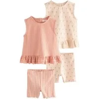 Next Top & Shorts Set mit Trägertop und Shorts, 2er-Pack (4-tlg)