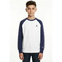 Champion Sweatshirt Sports-inspired Terry Hoodie with Tape detailing für Kinder geeignet, aus Baumwolle und Polyester