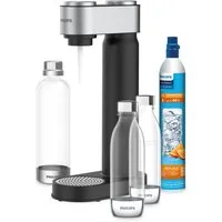 Philips Wassersprudler Philips Wassersprudler-Set Viva inkl. 3 Flaschen + CO₂-Zylinder, (Set, 5-tlg), Kein Stromanschluss notwendig