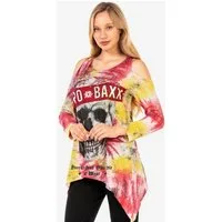 Cipo & Baxx T-Shirt LONG SLEEVE T-SHIRT zusätzlich mit kleinen, glitzernden Steinchen besetzt