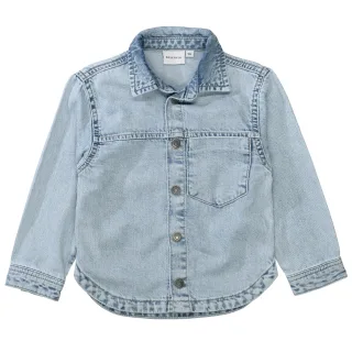BASEFIELD - Kn.-Overshirt light blue denim - Gr. - 122