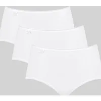 sloggi Midislip 24/7 Cotton (3er Pack) Spitze, blickdicht, weiche Baumwollmischung