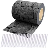 Plantiflex Sichtschutzstreifen Sichtschutz Rolle 35m blickdicht PVC Zaunfolie, (Sichtschutzfolie Windschutz, für Doppelstabmatten Zaun Sichtschutzrolle)
