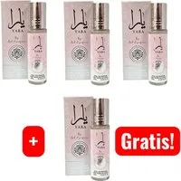Ard Al Zaafaran Öl-Parfüm Yara Parfümöl Orientalischer Roll-On Duftöl 3x10ml=30ml + 1 Gratis
