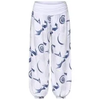 OriginalYou Haremshose Damen Sommerhose luftig & leichte Flatterhose luftig & leicht, leicht transparenter Sommerlook