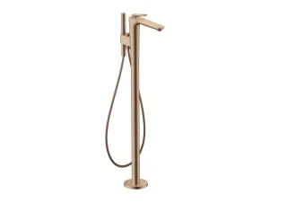 Hansgrohe Wannenmischer Bodenstehend Axor Citterio C Cubic cut polished red gold, 49441300 49441300