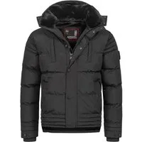 Alessandro Salvarini Winterjacke ASFabiano mit warmem Teddyfell und abnehmbarer Kapuze