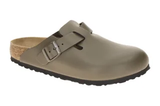 Birkenstock 1029156 BOSTON BS Damen Pantoletten Grau Concrete Gray Echtleder