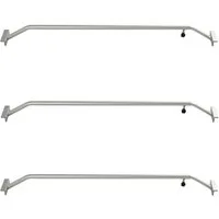 TRUTZHOLM Autoplane 3x Alu-Bügel XL verstellbar 1300 - 2100mm für Anhänger Flach-Planen (Set)