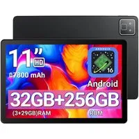 Happybe 11 Zoll Android 16, HD 1280x800, 7800mAh, Wifi 6, 128 GB/256GB Tablet (11", 256 GB, Android, 5 Kerne)
