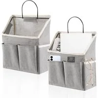 FOUORTUNATE-BEE Hängeaufbewahrung 2 Stück Hängeorganizer Spind Organizer Wasserfeste Hängeaufbewahrung (Faltbarer Hänge Organizer Wandorganizer mit 3 Fächern, 2 St., für Schlafzimmer Büro Badezimmer Küche Camping)