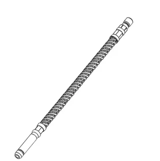 KWC Flexschlauch 390 mm M8X1 AG, Steckanschluss 10 mm, für Niederdruck Einloch Armaturen,42.390 Z 01 42.390 Z 01