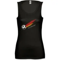 Urban Backwoods Tanktop Germany Football Comet I Ärmelloses Damen T-Shirt Deutsch Deutschland Fahne Fußball Deutsche Fussball