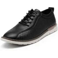 Allthemen Schnürschuh mit Krokodildruck Halbschuhe atmungsaktive Business Freizeitschuh