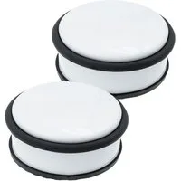 hrb Bodentürstopper Türstopper aus Edelstahl schwerer Stopper für Boden (2 St)