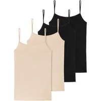 Schiesser Unterhemd 4er Pack 95/5 Organic Cotton (Spar-Set) Spaghetti Top - Baumwolle