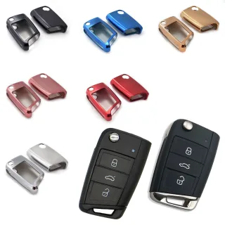 Gehäuse Hülle Tasche Schlüssel für VW Polo Golf Touran T-Roc Tiguan Passat Jetta