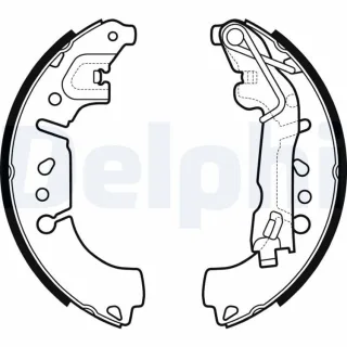 Delphi Bremsbacken hinten Fiat 500l Fiorino Tipo