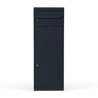 Paketbox, MEFA Maple, Anthrazitgrau, 400 x 1091 x 306 mm, Wandmontage, verzinkter Stahl