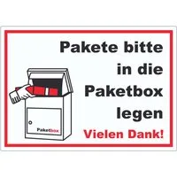 HB-Druck Aufkleber Pakete Paketbox Aufkleber, wetterfest, UV-beständig, kratzfest