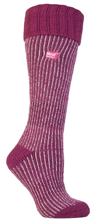 Heat Holders gerippte Damen-Thermostiefelsocken