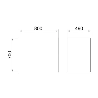 Keuco Sideboard Edition 11 Art m 2 Ausz. und Bel. 32542, 32542820801