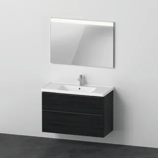 Duravit D-Neo Möbelwaschtisch mit Waschtischunterbau und Spiegel 1000x480x2000 mm - DE011401616 DE011401616