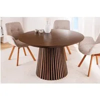riess-ambiente Esstisch VALHALLA WOOD 120–200cm Eiche smoked braun – ausziehbar, Massivholz (Einzelartikel, 1-St), 3 Größen einstellbar, rustikaler Look, robuster Holztisch, 4-8 Pers.