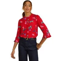 Love & Roses Langarmbluse Love & Roses Bluse mit 3/4-Trompetenärmeln Regular (1-tlg)