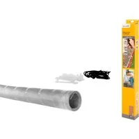 SCHELLENBERG Lichtschachtabdeckung aus Aluminiumgewebe inkl. Befestigungsmaterial, ohne Rahmen, (Set, 1-St), Lichtschacht zur Kellerschachtabdeckung, 50 x 125 cm, Aluminium Natur