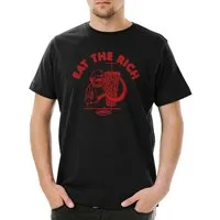 Urban Backwoods Print-Shirt Eat The Rich Herren T-Shirt Karl Socialism Communism Marx Kebap DDR (1-tlg) Döner Politik Anti Kapitalismus