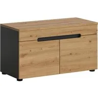 Home affaire Sitzbank REHAT, TOPSELLER!, Breite 80cm, 2 Türen, 2 Fächer (in verschiedenen Farben erhältlich), Garderobenbank, Flurbank, Dielenbank, Bank mit Stauraum, Bank