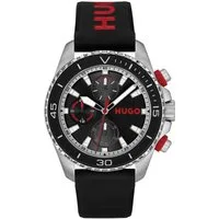 HUGO Multifunktionsuhr #DIVE 1530427, Quarzuhr, Armbanduhr, Herrenuhr, Silikonarmband, analog
