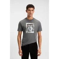 BOSS ORANGE T-Shirt Te lupo runder Ausschnitt, regular fit, Fotodruck