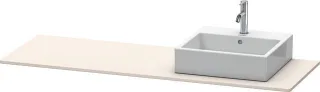 Duravit XSquare Konsole Taupe Supermatt 1600x550x16 mm - XS060HR8383 XS060HR8383