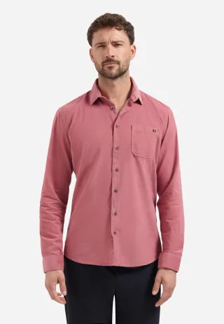 No Excess - Shirt Herringbone Fine Corduroy old pink - Gr. - XL