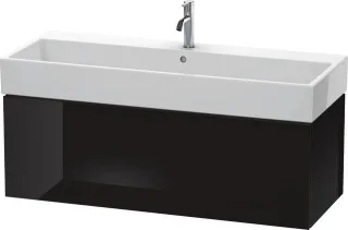Duravit L-Cube Waschtischunterbau wandhängend Schwarz Hochglanz 1184x459x394 mm - LC617904040 LC617904040