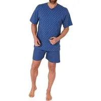 Normann Pyjama Herren Shorty Schlafanzug kurzarm mit V-Hals – 181 001
