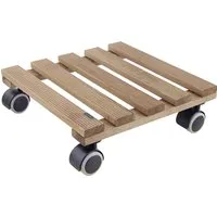 Wagner-System Pflanzenroller Wagner Multiroller Holz 28 x 28 cm braun