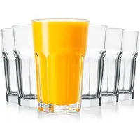 KONZEPT Gläser-Set 270ml, Ideal als Trinkgläser, Wassergläser, Saftgläser, Cocktailgläser, 6-tlg., 6/12 tlg. für Latte Macchiato, Wasser, Saft & Cocktails