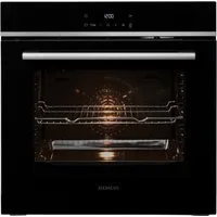 SIEMENS Pyrolyse Backofen iQ300 HB572ABS3, mit Teleskopauszug nachrüstbar, Pyrolyse-Selbstreinigung, Air Fry Funktion für knusprige Ergebnisse & Selbstreinigungsfunktion