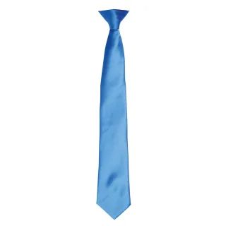 Premier Colours Herren Satin Clip Krawatte (Saphir)