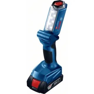 aBosch Professional LED-Baustellenlampe GLI 18V-300 [max. 300 Lumen ohne Akku/ Ladegerät] blauBosch Professional 18V System Akku LED-Baustellenlampe GLI 18V-300 (max. Helligkeit 300 Lumen ohne Akku/ Ladegerät)