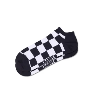 happy socks - Checkerboard Low Sock Schwarz - Gr. - 38