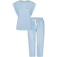By Louise Capri-Pyjama Damen Schlafanzug (2 tlg) Baumwolle