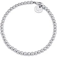CLASSYANDFABULOUS Jewelry Perlenarmband Kugelarmband 4mm - 925 Sterling Silber / 925 Rhodium