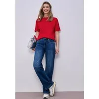 STREET ONE T-Shirt mit U-Boot-Ausschnitt