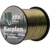 Zite Angelschnur Camouflage Karpfen Angelschnur 0,28mm - Nylonschnur 5,8 kg Tragkraft